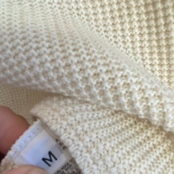Margaret Winters Cream Cowl Neck Knit Sweater - Picture 8 of 12